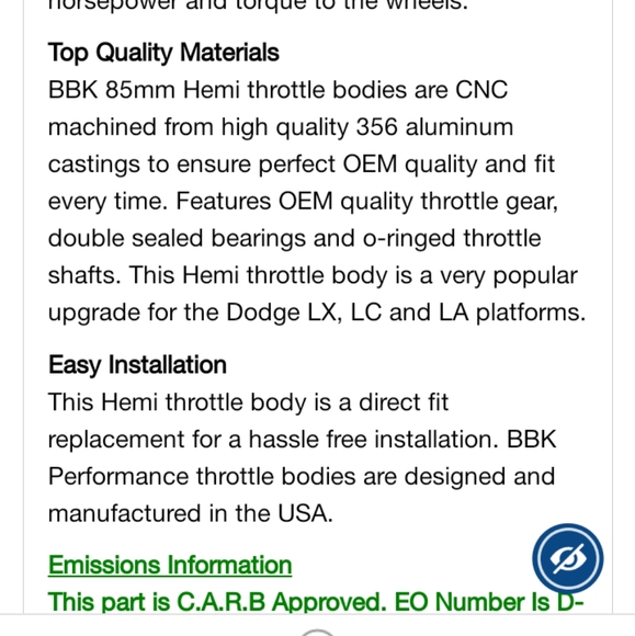 New in box throttle body - Picture 4 of 7